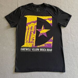 Elton John Farewell Yellow Brick Road Tour T-Shirt Small The Forum 2019 Black
